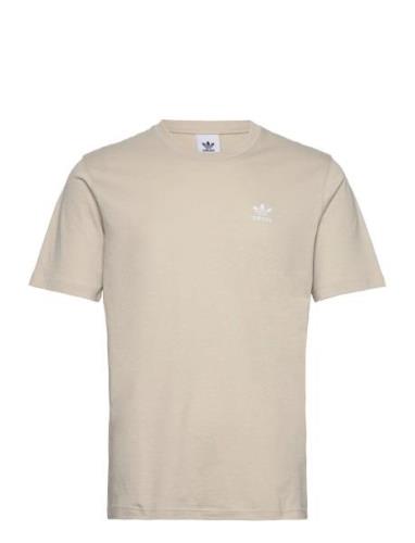 Essential Tee Sport T-shirts Short-sleeved Beige Adidas Originals