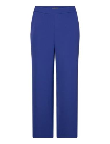Carlaura Hw Wide Pull-Up Pant Tlr Bottoms Trousers Suitpants Blue ONLY...