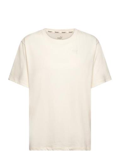 Animal Remix Boyfriend Tee Sport T-shirts & Tops Short-sleeved Beige P...