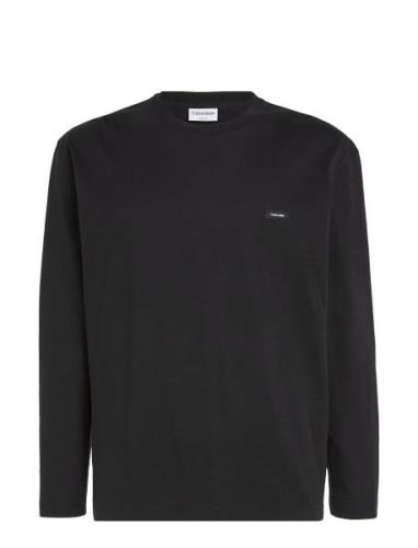 Cotton Comfort Ls T-Shirt Tops T-shirts Long-sleeved Black Calvin Klei...