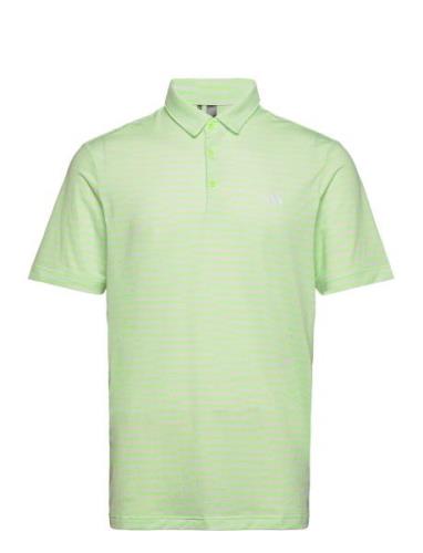 Mesh Print Polo Sport Polos Short-sleeved Green Adidas Golf