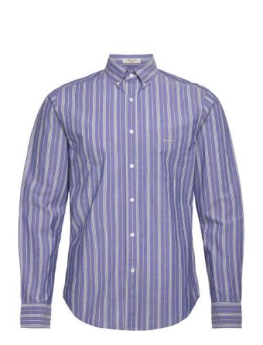 Reg Ut Poplin Stripe Shirt Tops Shirts Casual Blue GANT