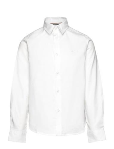 Shirt Tops Shirts Long-sleeved Shirts White BOSS