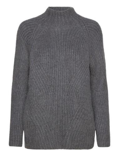 Tamaris Apparel Barmen Rib Knit Sweater Grå