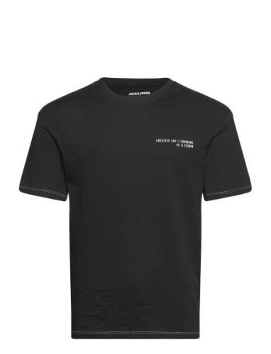 Jjclift Tee Ss Crew Neck Tops T-shirts Short-sleeved Black Jack & J S