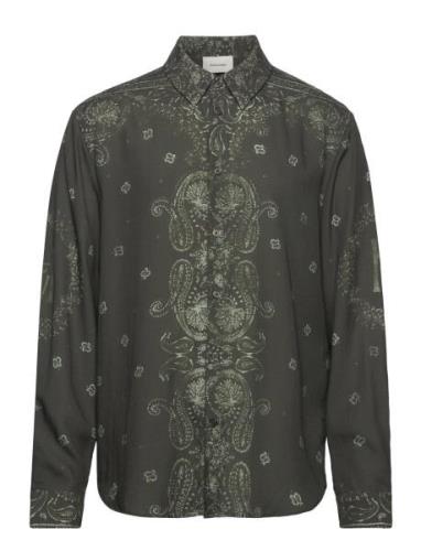 HOLZWEILER Elja Paisley Shirt Khaki Green