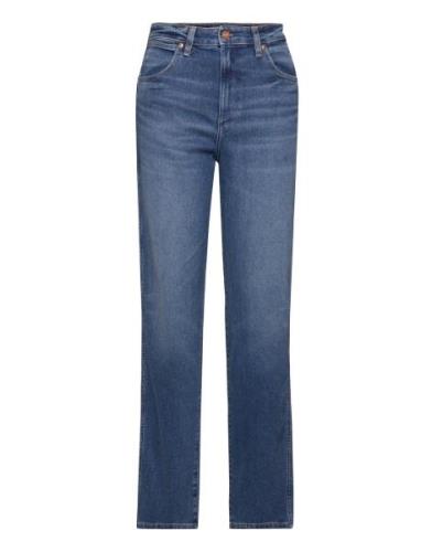Mom Straight Bottoms Jeans Straight-regular Blue Wrangler