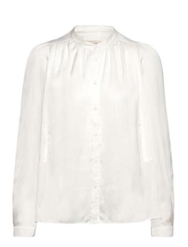 Tchin Satin Tops Shirts Long-sleeved White Zadig & Voltaire
