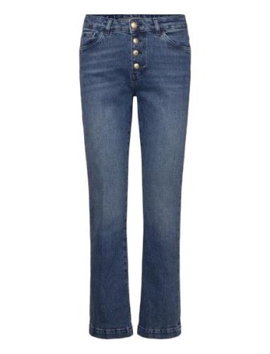 Mmashley Button Jeans Bottoms Jeans Straight-regular Blue MOS MOSH