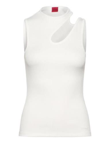 Draca Tops T-shirts & Tops Sleeveless White HUGO