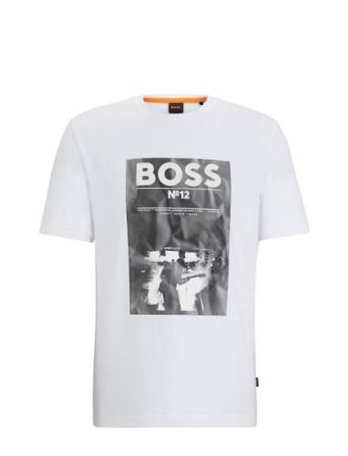 Te_Bossticket Tops T-shirts Short-sleeved White BOSS