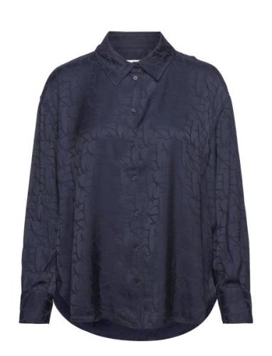 Modune Shirt Tops Blouses Long-sleeved Blue Ba&sh