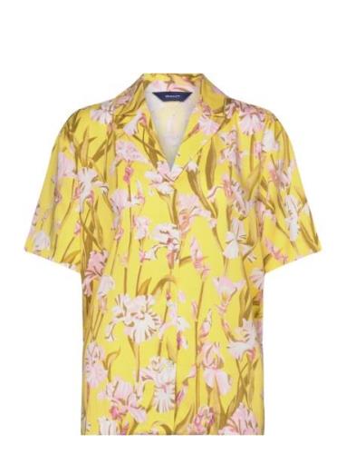 GANT Rel Iris Print Ss Pyjama Shirt Gul