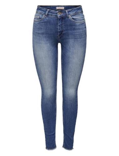Onlblush Mid Sk Ank Rw Dnm Rea1319 Noos Bottoms Jeans Skinny Blue ONLY