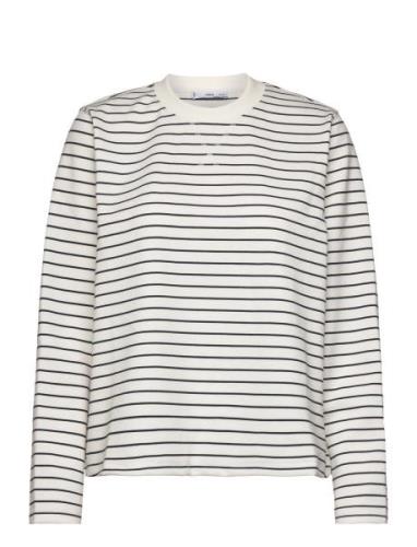 Striped Sweatshirt Tops Sweat-shirts & Hoodies Sweat-shirts Cream Mang...