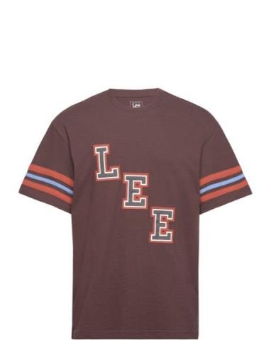 Lee Jeans Seasonal Ss Tee Brun