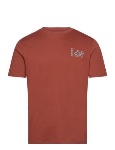 Essential Ss Tee Tops T-shirts Short-sleeved Red Lee Jeans