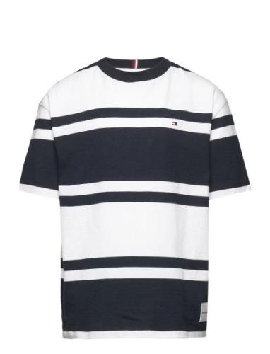 Rugby Stripe Tee S/S Tops T-shirts Short-sleeved Multi/patterned Tommy...