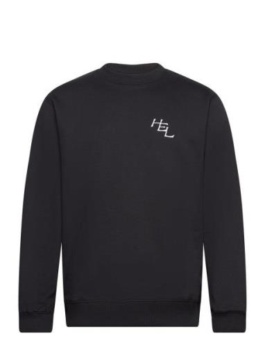 Hel Sweatshirt Tops T-shirts Long-sleeved Black Makia