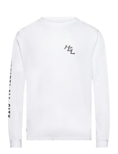 Hel Long Sleeve Tops T-shirts Long-sleeved White Makia
