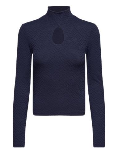 Ls Clio Top Tops Knitwear Jumpers Navy GUESS Jeans