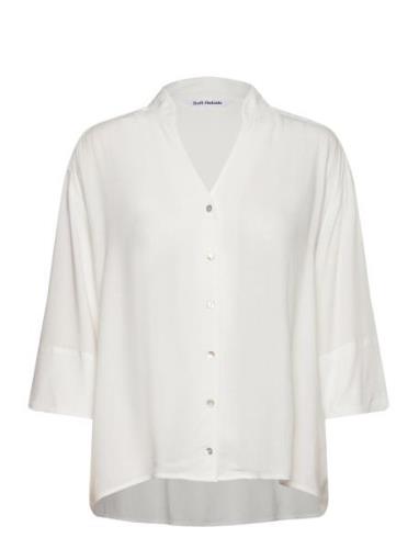 Srpansy Wide Shirt Tops Blouses Long-sleeved White Soft Rebels