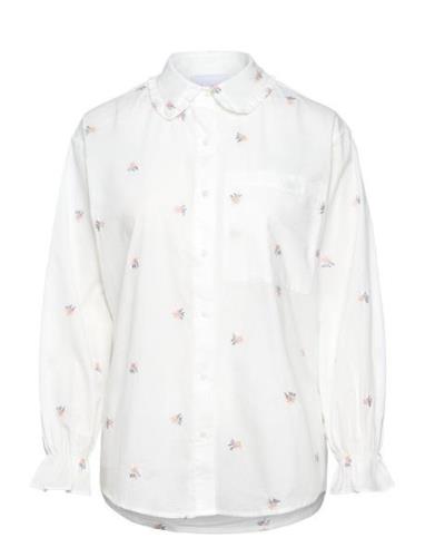 Noella Roberta Frill Shirt Vit