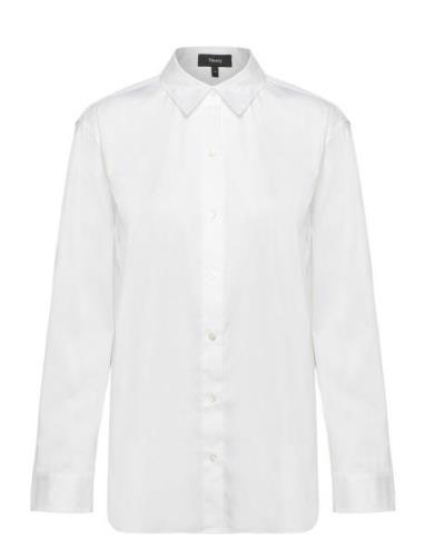 Clsc Menswr Sh B.cot Tops Shirts Long-sleeved White Theory