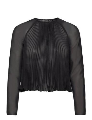Top Tops Blouses Long-sleeved Black Emporio Armani