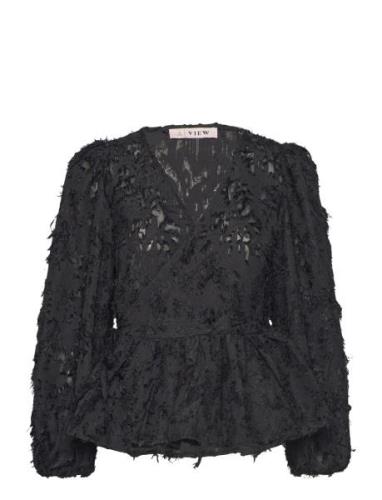 Feana Blouse Tops Blouses Long-sleeved Black A-View