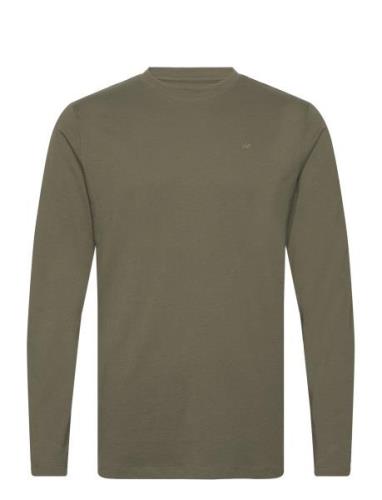 Timmi Organic Recycle L/S Tee Tops T-shirts Long-sleeved Khaki Green K...