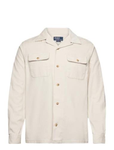 Classic Fit Corduroy Workshirt Tops Shirts Casual Beige Polo Ralph Lau...
