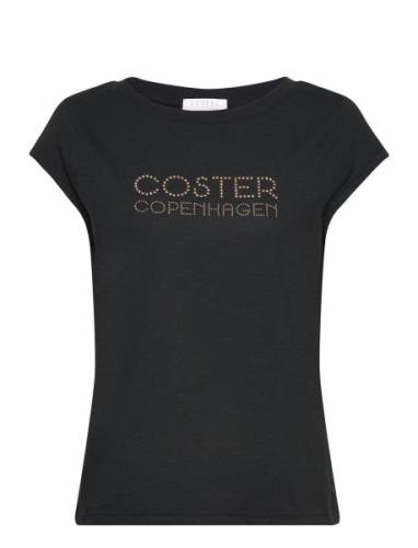 Coster Copenhagen T-Shirt With Coster Logo In Studs - Svart