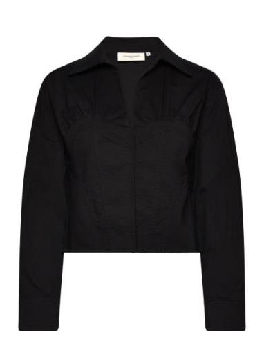 Cmalani-Shirt Tops Shirts Long-sleeved Black Copenhagen Muse