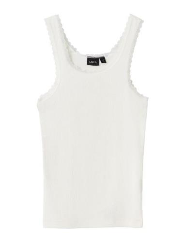 Nlfkab Sl Short Tank S Top Tops T-shirts Sleeveless White LMTD