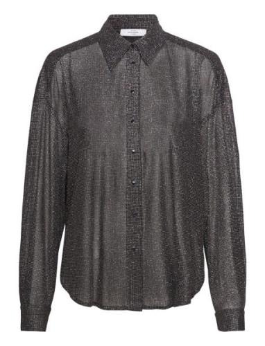 Shirt Bijou Disco Tops Shirts Long-sleeved Black ROSEANNA
