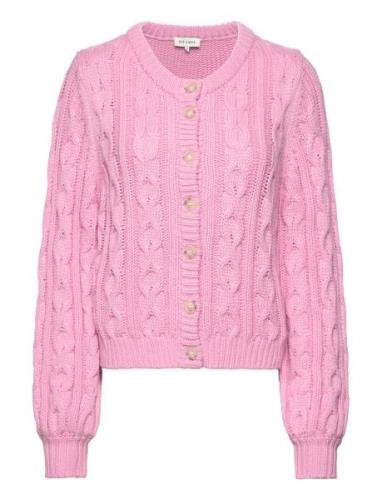 Janine Tops Knitwear Cardigans Pink Six Ames