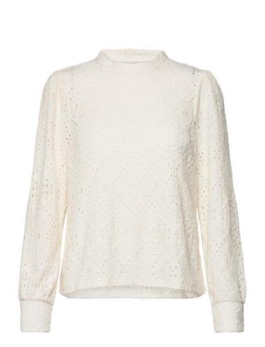Top Gloria Tops Blouses Long-sleeved White Lindex