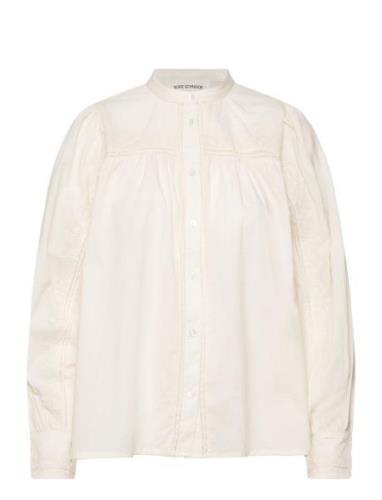 Shirt Tops Blouses Long-sleeved Cream Sofie Schnoor