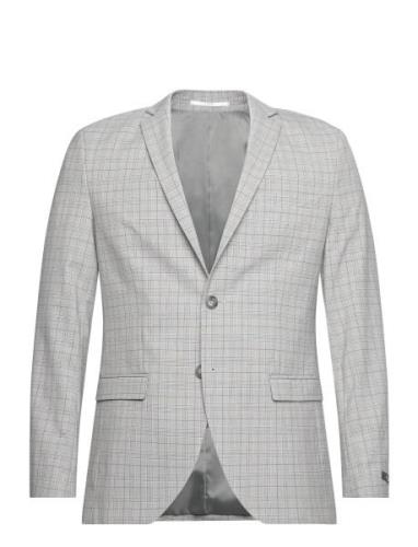 Jprsolaris Check Blazer Sn Suits & Blazers Blazers Single Breasted Bla...