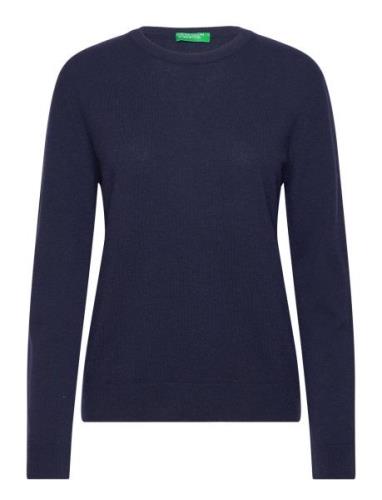 Crewneck Jersey Tops Knitwear Jumpers Navy United Colors Of Benetton