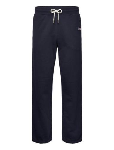 Lexington Clothing Brendon Organic Cotton Logo Sweatpants Marinblå