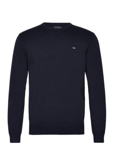 Lexington Clothing Bradley Cotton Crew Sweater Marinblå