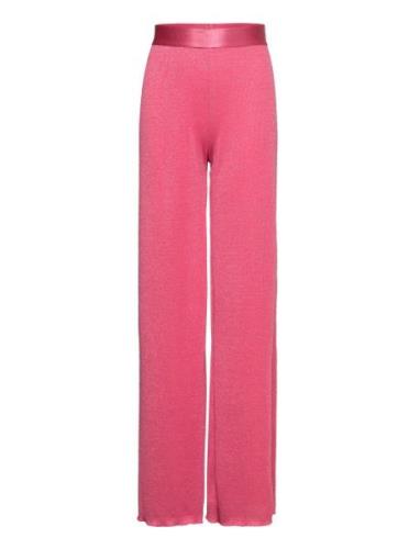 Tnfarah Wide Pants Bottoms Trousers Pink The New