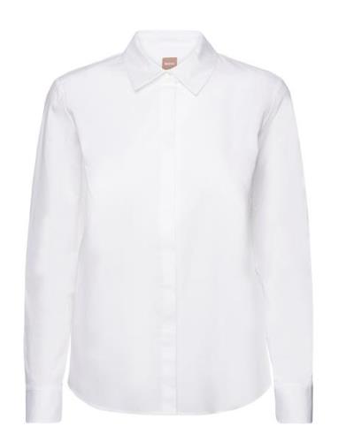 Banew3 Tops Shirts Long-sleeved White BOSS