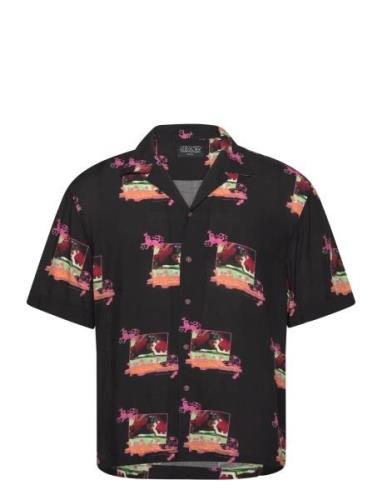 Pas De Mer Robbie Flower Shirt Svart