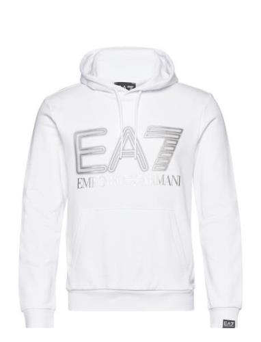 Sweatshirts Tops Sweat-shirts & Hoodies Hoodies White EA7