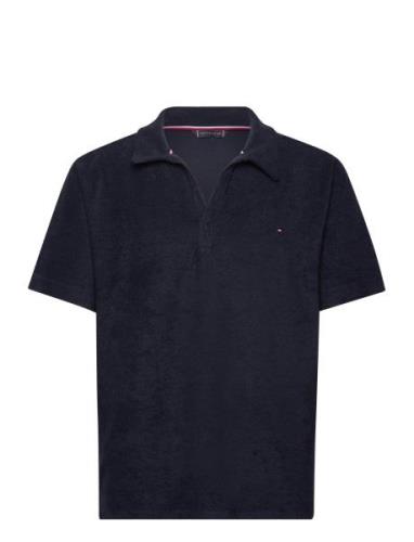 Terry Shirt Tops Polos Short-sleeved Navy Tommy Hilfiger