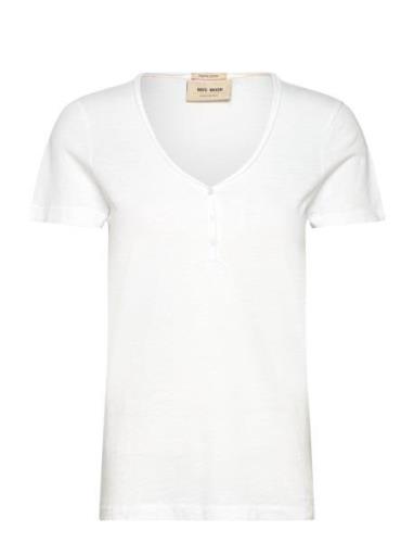 Mmastin Basic Tee Tops T-shirts & Tops Short-sleeved White MOS MOSH