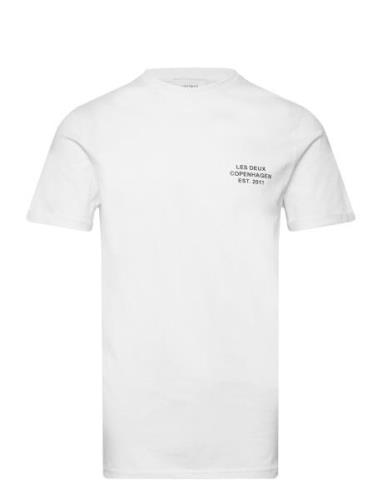 Copenhagen 2011 T-Shirt Tops T-shirts Short-sleeved White Les Deux